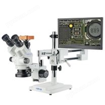 KOPPACE 3.5X-180X 三目立体电子显微镜 双臂支架 连续变焦镜头 13.3