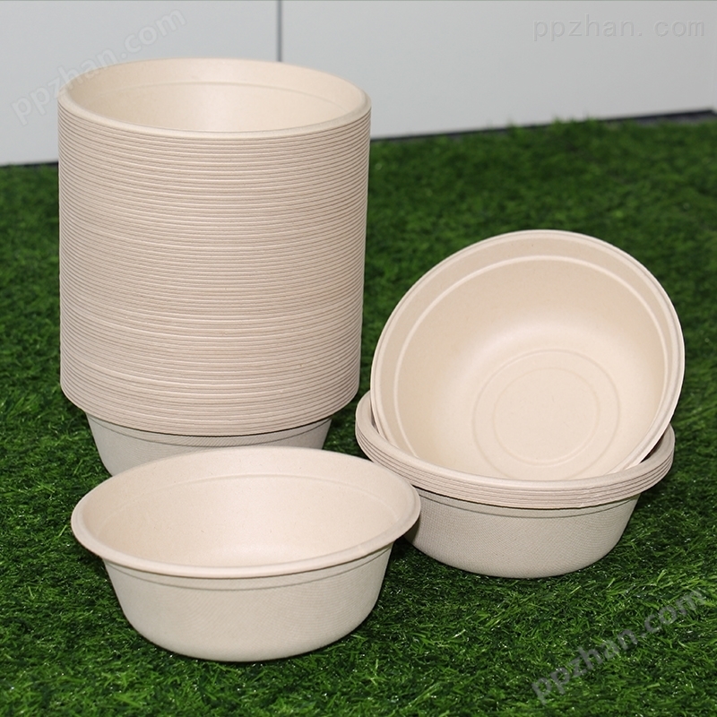 500ml一次性纸碗纸餐盒环保餐具批发